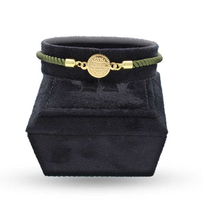 Gold Coin String Bracelet 21KT - FKJBRL21KU1084