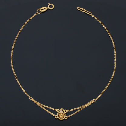 Gold Pear Bracelet 21KT - FKJBRL21KU1005