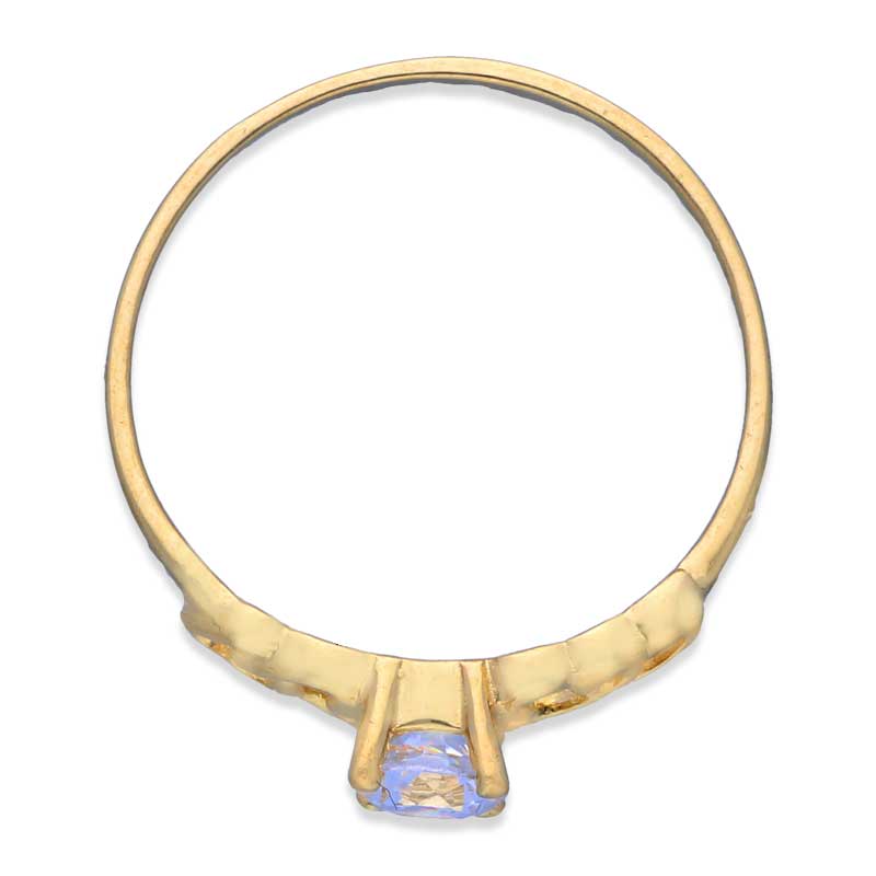 Gold Solitaire Ring 18KT - FKJRN18KU2001