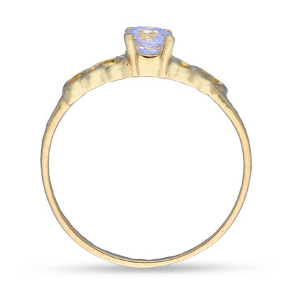 Gold Solitaire Ring 18KT - FKJRN18KU2001