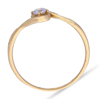Gold Solitaire Ring 18KT - FKJRN18KU2008