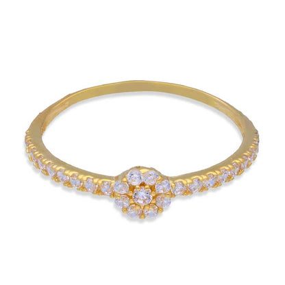 Gold Solitaire Ring 18KT - FKJRN18KU2005