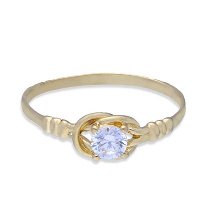 Gold Solitaire Ring 18KT - FKJRN18KU2004