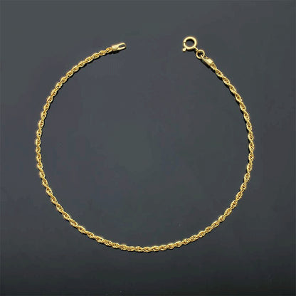Gold Rope Bracelet 18KT - FKJBRL18KU1098