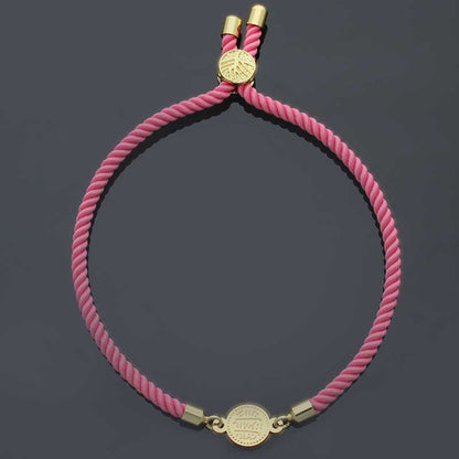 Gold Coin String Bracelet 21KT - FKJBRL21KU1108