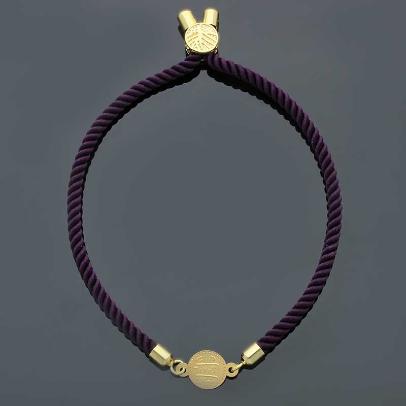 Gold Coin String Bracelet 21KT - FKJBRL21KU1106