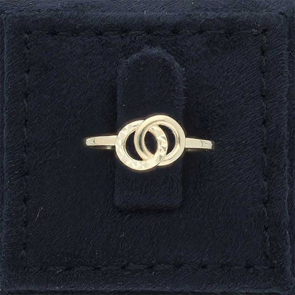Gold Round Shaped Ring 18KT - FKJRN18KU2107