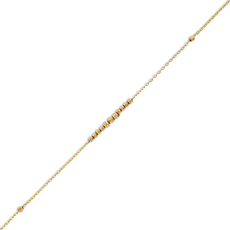 Gold Beads Bracelet 21KT - FKJBRL21KU6007