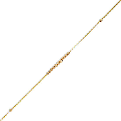 Gold Beads Bracelet 21KT - FKJBRL21KU6007