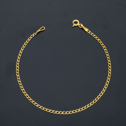 Gold Curb Bracelet 21KT - FKJBRL21KU6002