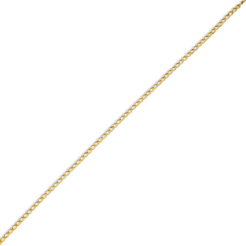 Gold Curb Bracelet 21KT - FKJBRL21KU6002