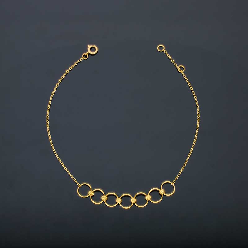 Gold Rings Bracelet 21KT - FKJBRL21KU6028