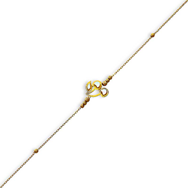 Gold Cherry Shaped Bracelet 21KT - FKJBRL21KU6029