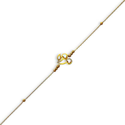 Gold Cherry Shaped Bracelet 21KT - FKJBRL21KU6029