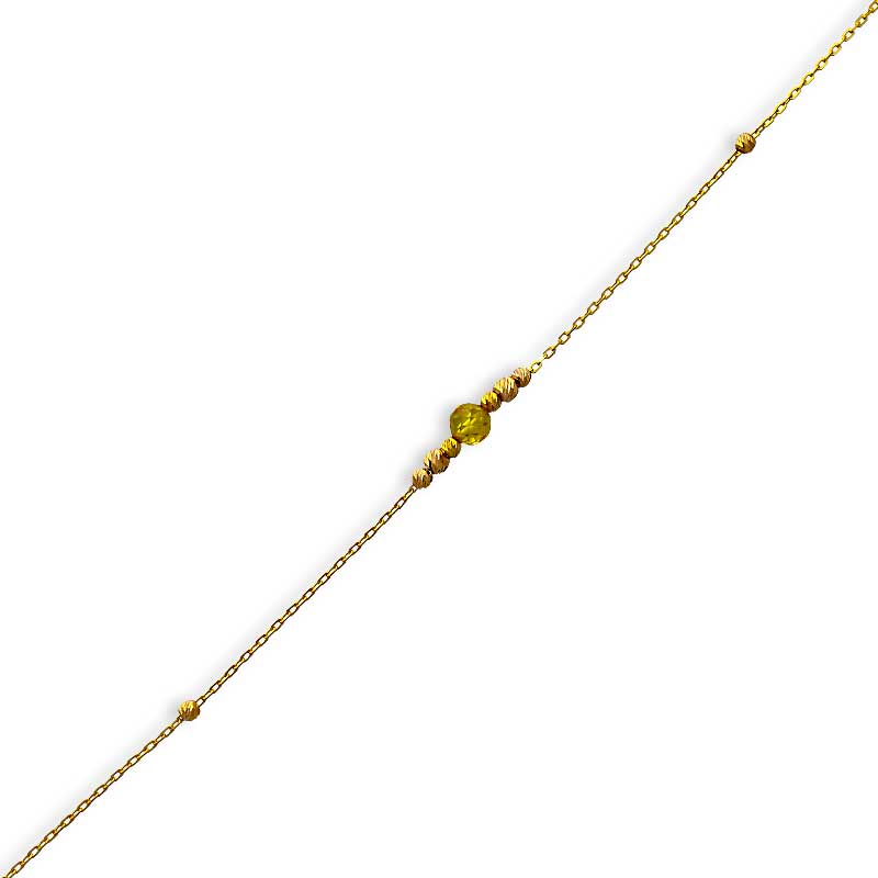 Gold Beads Bracelet 21KT - FKJBRL21KU6022