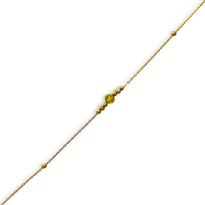 Gold Beads Bracelet 21KT - FKJBRL21KU6022