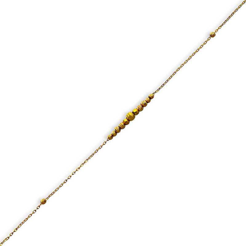Gold Beads Bracelet 21KT - FKJBRL21KU6021