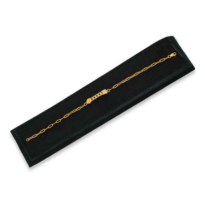 Gold Cable Link Bracelet 21KT - FKJBRL21KU6019