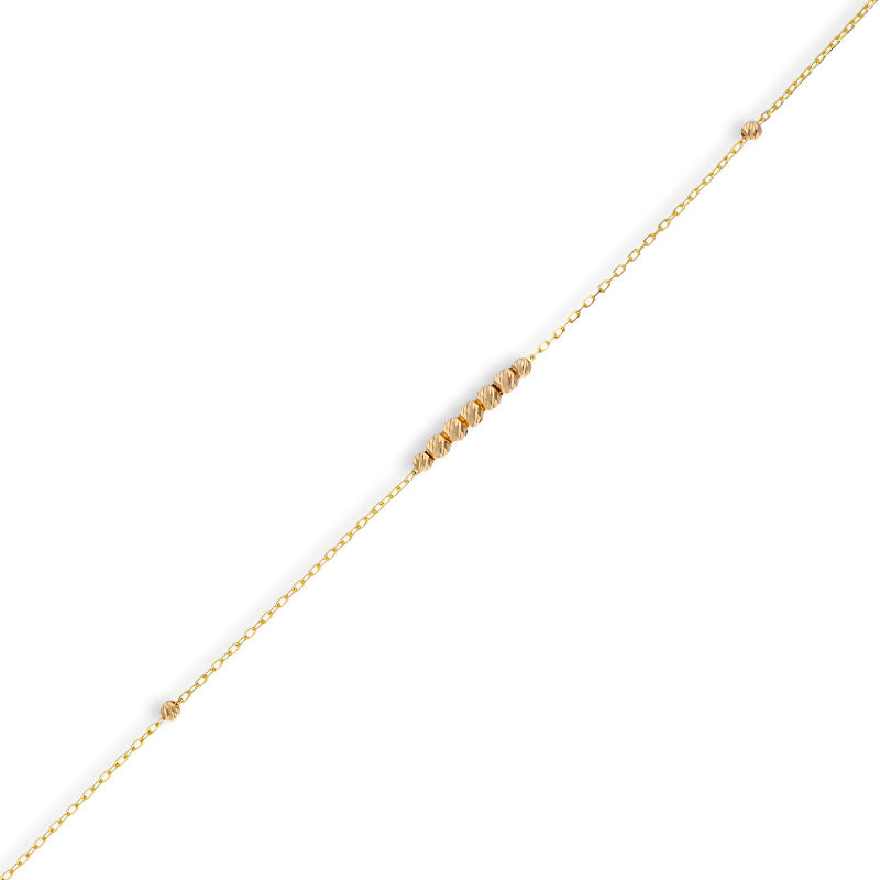 Gold Beads Bracelet 21KT - FKJBRL21KU6033