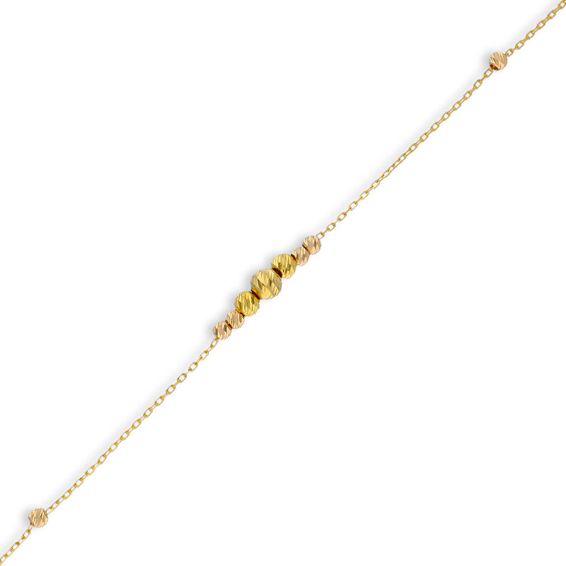 Gold Beads Bracelet 21KT - FKJBRL21KU6037