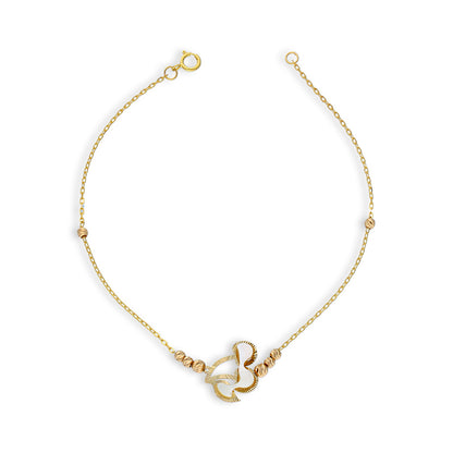 Gold Cherry Shaped Bracelet 21KT - FKJBRL21KU6029