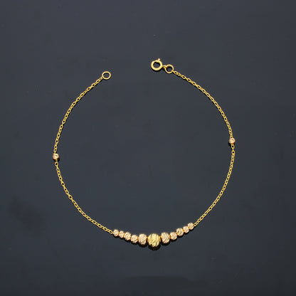 Gold Beads Bracelet 21KT - FKJBRL21KU6032