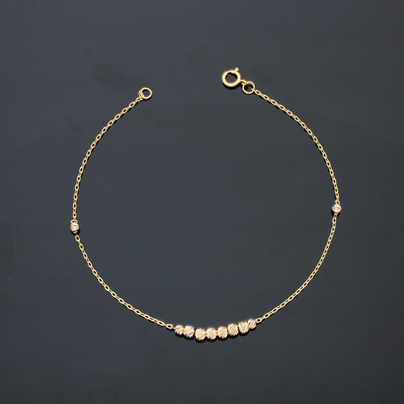 Gold Beads Bracelet 21KT - FKJBRL21KU6033