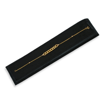 Gold Curb Bracelet 21KT - FKJBRL21KU6036