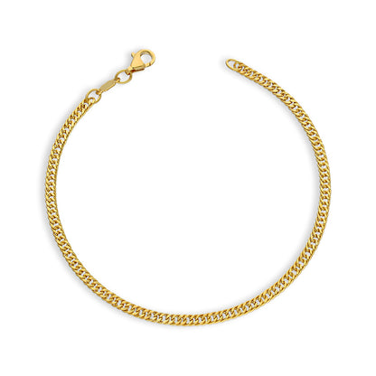 Gold Curb Bracelet 21KT - FKJBRL21KU6057