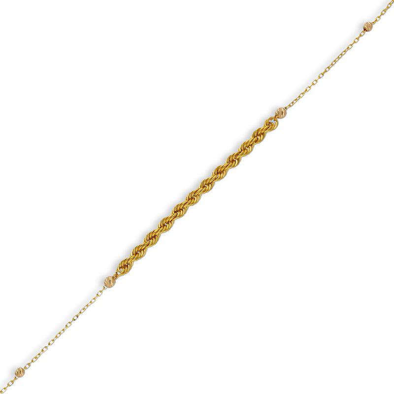 Gold Rope Bracelet 21KT - FKJBRL21KU6044