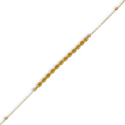 Gold Rope Bracelet 21KT - FKJBRL21KU6044