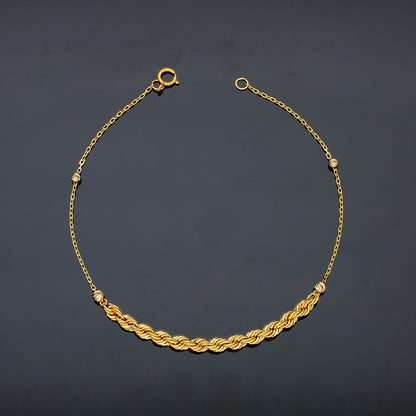 Gold Rope Bracelet 21KT - FKJBRL21KU6044