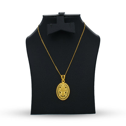 Gold Necklace (Chain with Cross Pendant) 21KT - FKJNKL21KU6068