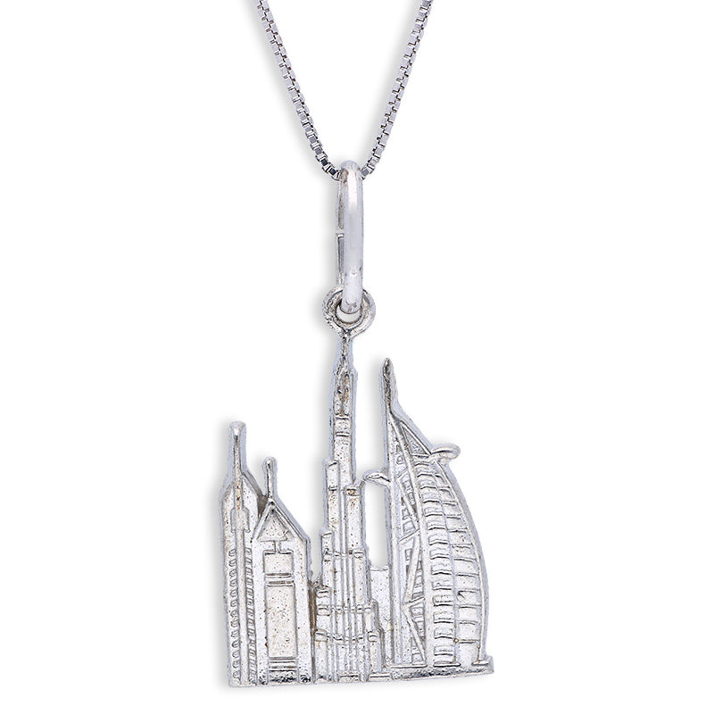 Sterling Silver 925 Necklace (Chain with Pendant) - FKJNKLSLU6103