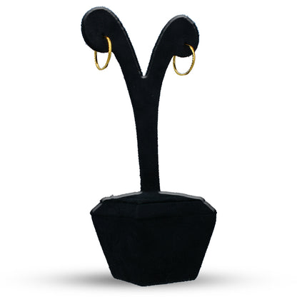 Gold Hoop Earrings 21KT - FKJERN21KU3165