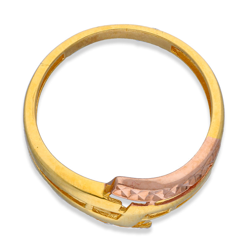 Tri Tone Gold Ring 21KT - FKJRN21KU2112