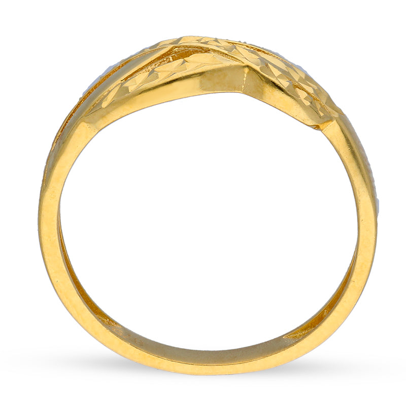 Gold Spiral Shaped Ring 21KT - FKJRN21KU2113