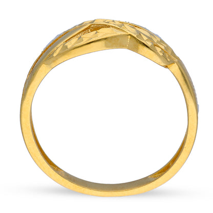 Gold Spiral Shaped Ring 21KT - FKJRN21KU2113