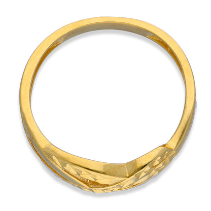 Gold Spiral Shaped Ring 21KT - FKJRN21KU2113