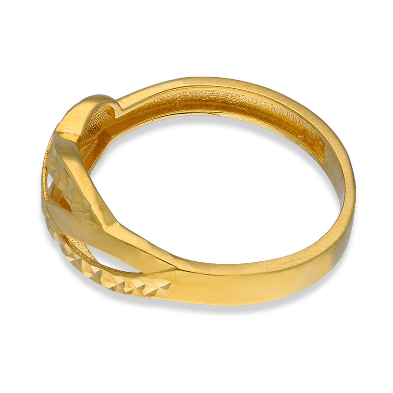 Gold Spiral Shaped Ring 21KT - FKJRN21KU2113