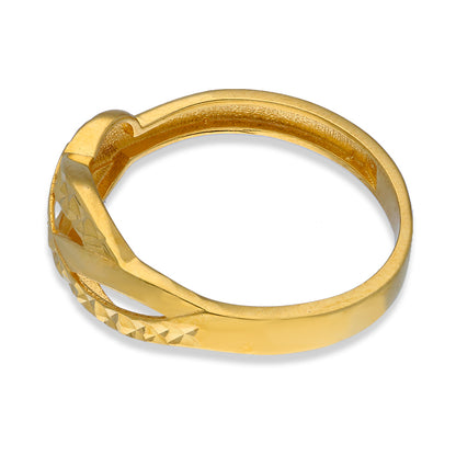 Gold Spiral Shaped Ring 21KT - FKJRN21KU2113
