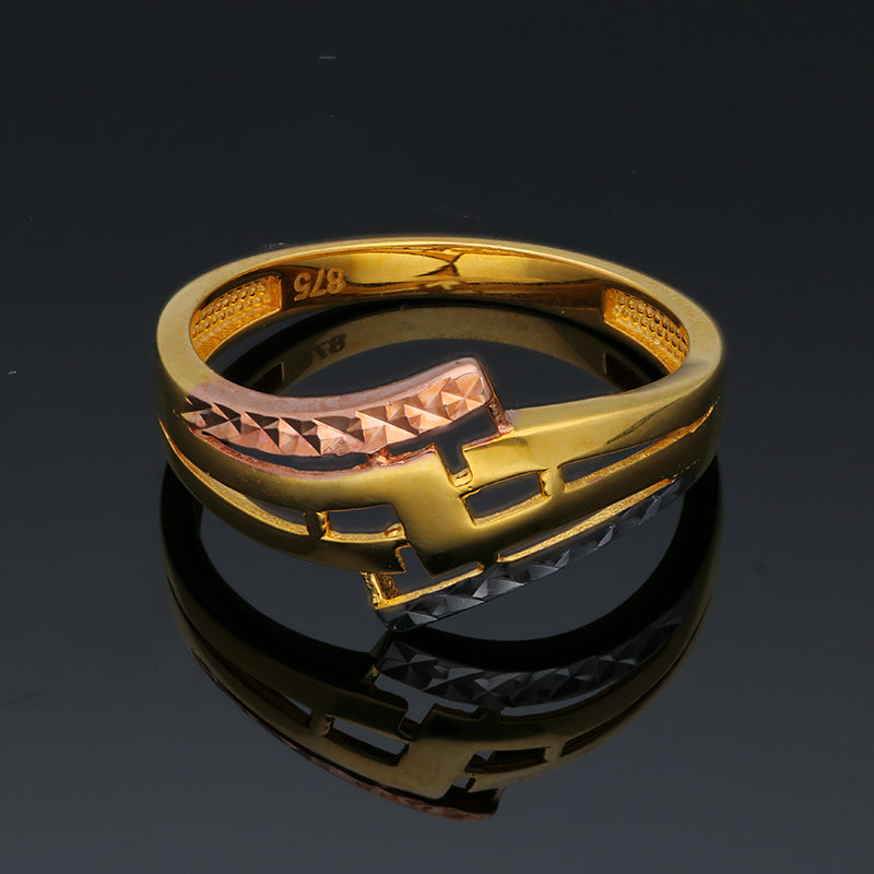 Tri Tone Gold Ring 21KT - FKJRN21KU2112
