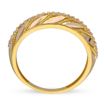 Gold Leaf Ring 21KT - FKJRN21KU2109