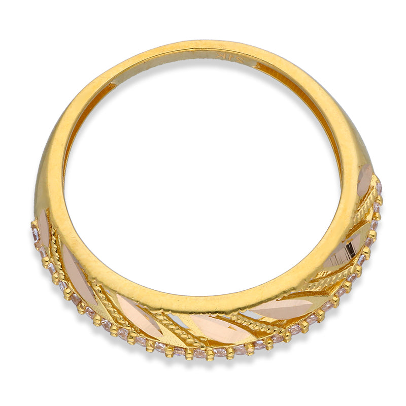 Gold Leaf Ring 21KT - FKJRN21KU2109