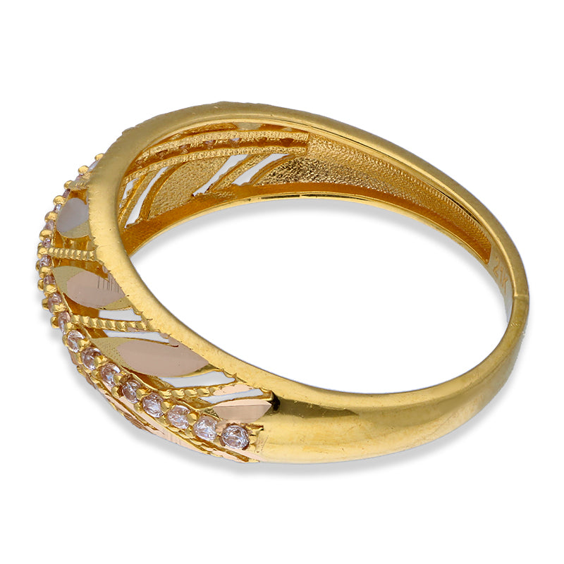 Gold Leaf Ring 21KT - FKJRN21KU2109