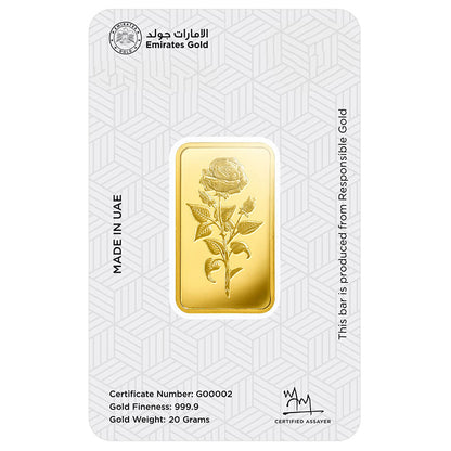 Emirates 20 Grams 999.9 Purity Gold Bar - FKJGBR24K2199
