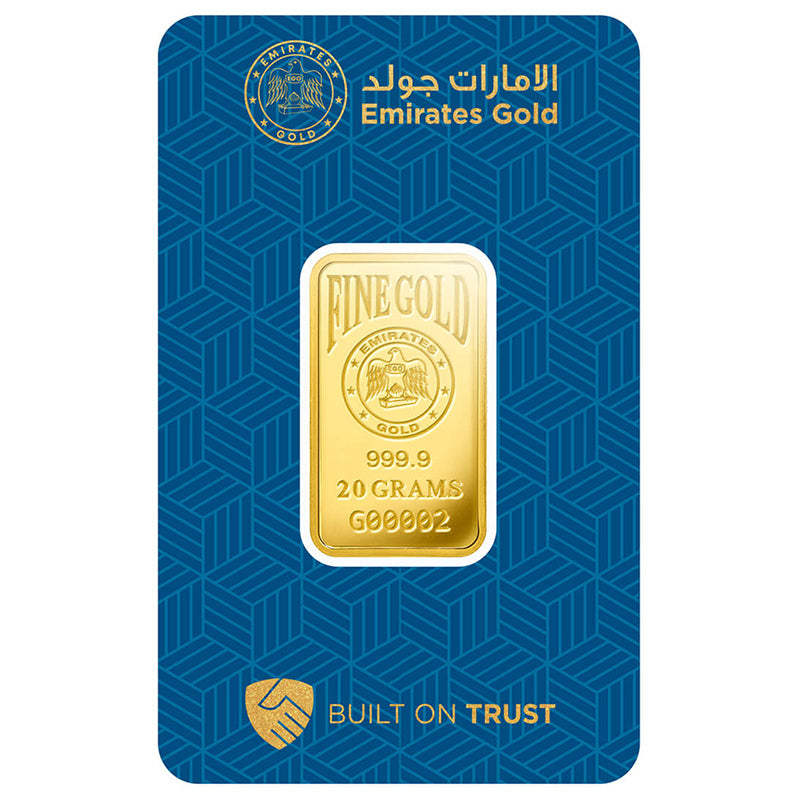 Emirates 20 Grams 999.9 Purity Gold Bar - FKJGBR24K2199
