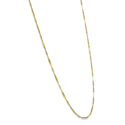 Gold 16 Inches Chain 21KT - FKJCN21KU3006