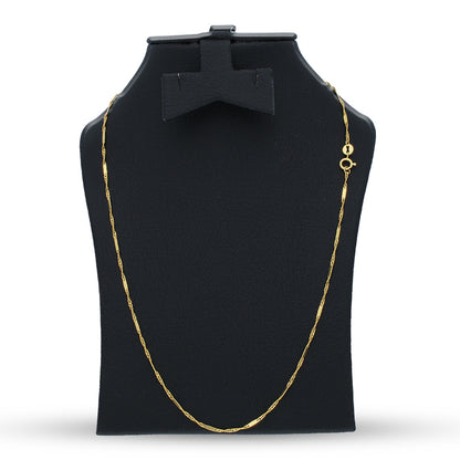 Gold 16 Inches Chain 21KT - FKJCN21KU3006