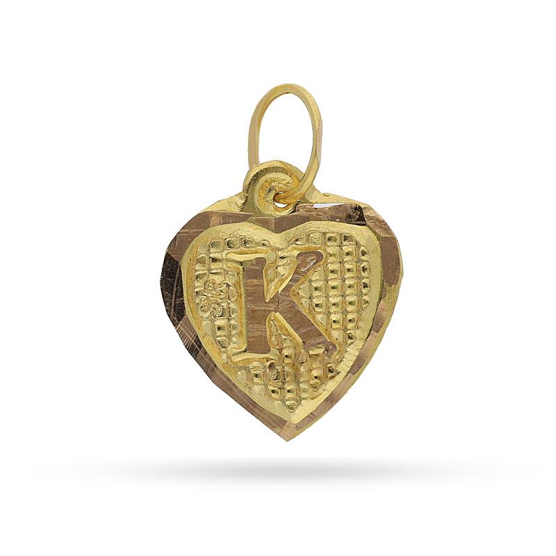 Gold Alphabet Pendant 18KT - FKJPND1452